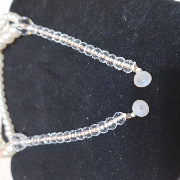 Beautiful  pearl  crystal necklace - Picture 4 of 5